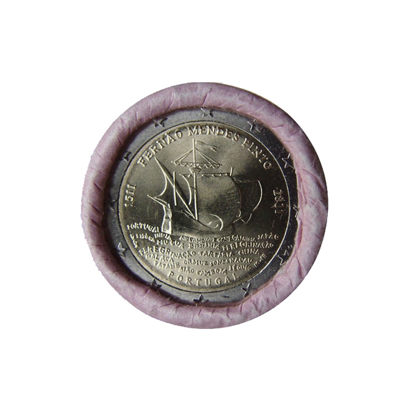 2 Euro Portugalsko 2011 - Objaviteľ Fernão Mendes Pinto