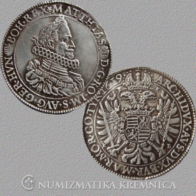 Strieborná replika kremnickej razby toliaru Mateja II. - r. 1619