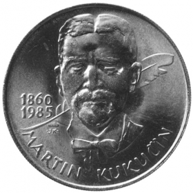 100 Kčs 1985 - 125. výročie narodenia Martina Kukučína, bežná kvalita