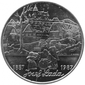 500 Kčs 1987 - Josef Lada, bežná kvalita