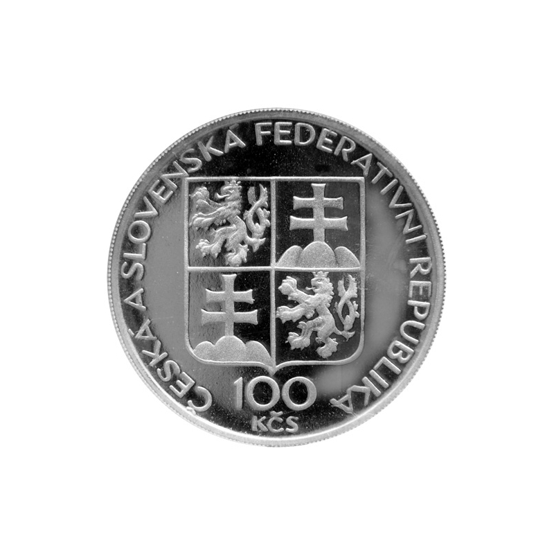 100 Kčs 1993 - Klášter Břenovský, bežná kvalita