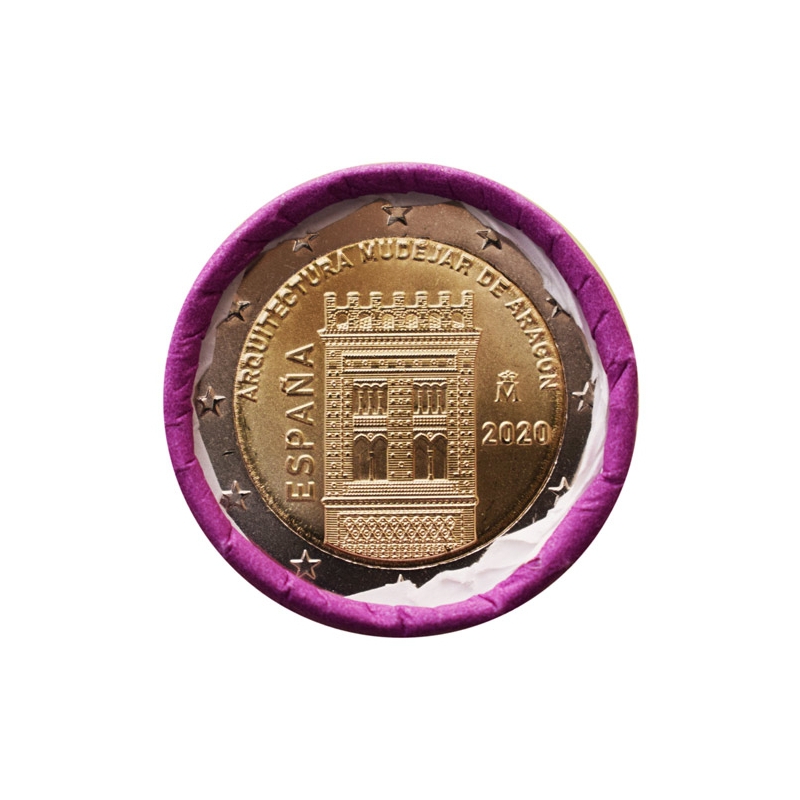 2 Euro Španielsko 2020 - Aragónska architektúra