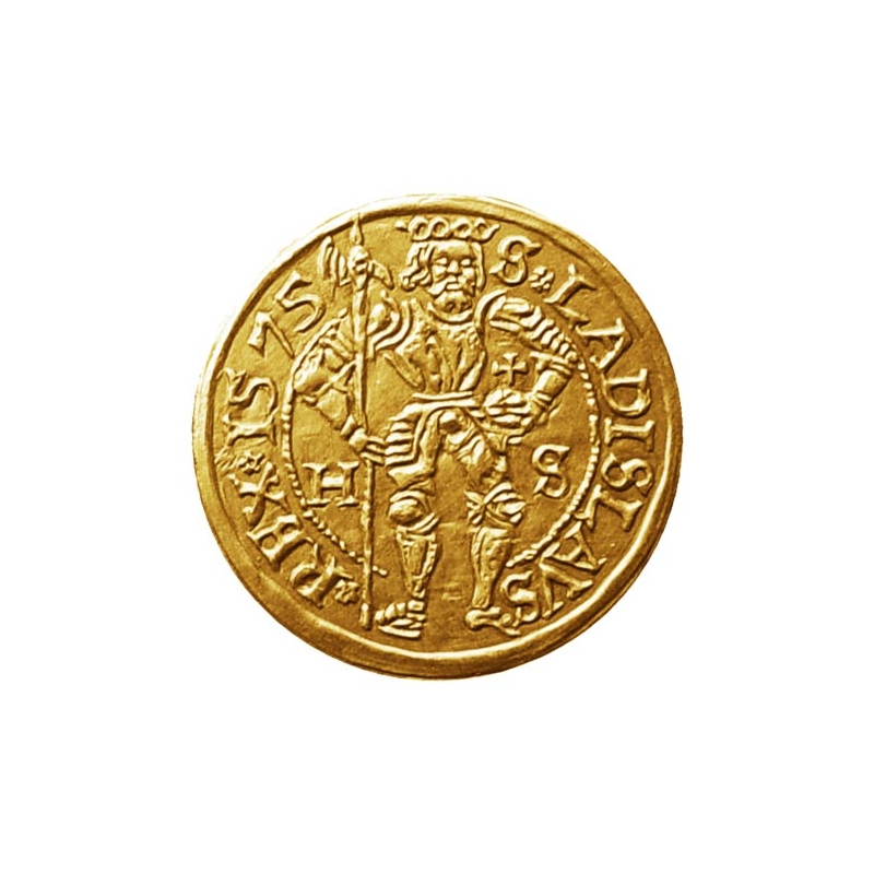 Zlatá replika dukátu Maximilián II. (HS - Mincovňa Košice)