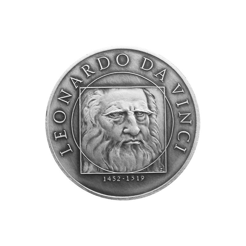 Medal Leonardo da Vinci - Patinated