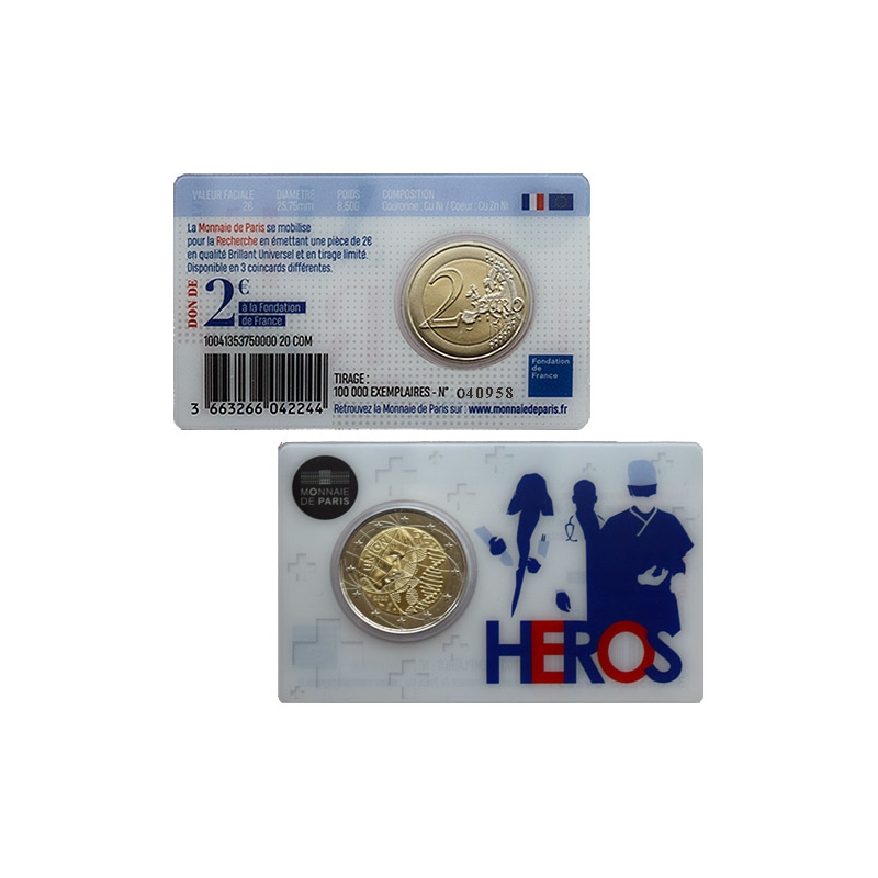 2 Euro Francúzsko 2020 - Lekársky výskum