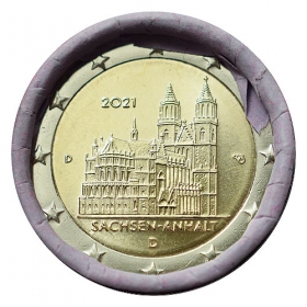 2 Euro Nemecko "D" 2021 - Katedrála Magdeburg