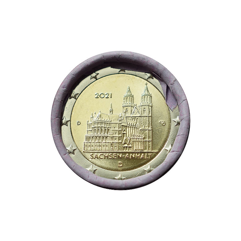 2 Euro Nemecko "D" 2021 - Katedrála Magdeburg
