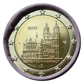 2 Euro Nemecko "F" 2021 - Katedrála Magdeburg
