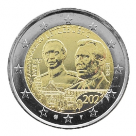 2 Euro Luxembursko 2021 - Veľkovojvoda Jean