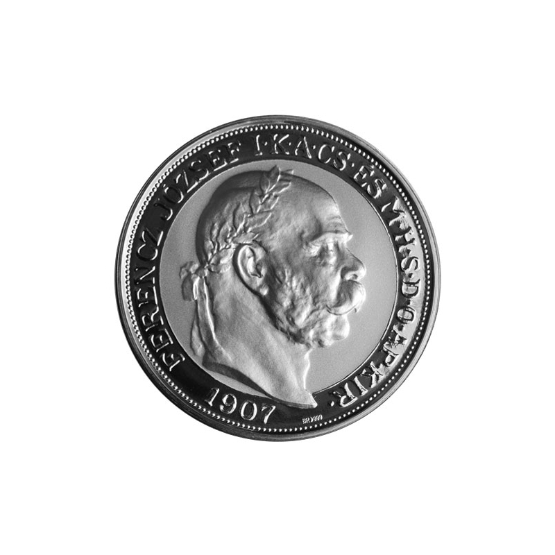 Strieborná replika 100 Koruna Korunovácia Františka Jozefa I.