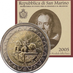 2 Euro / 2005 - San Marino - International year of physics