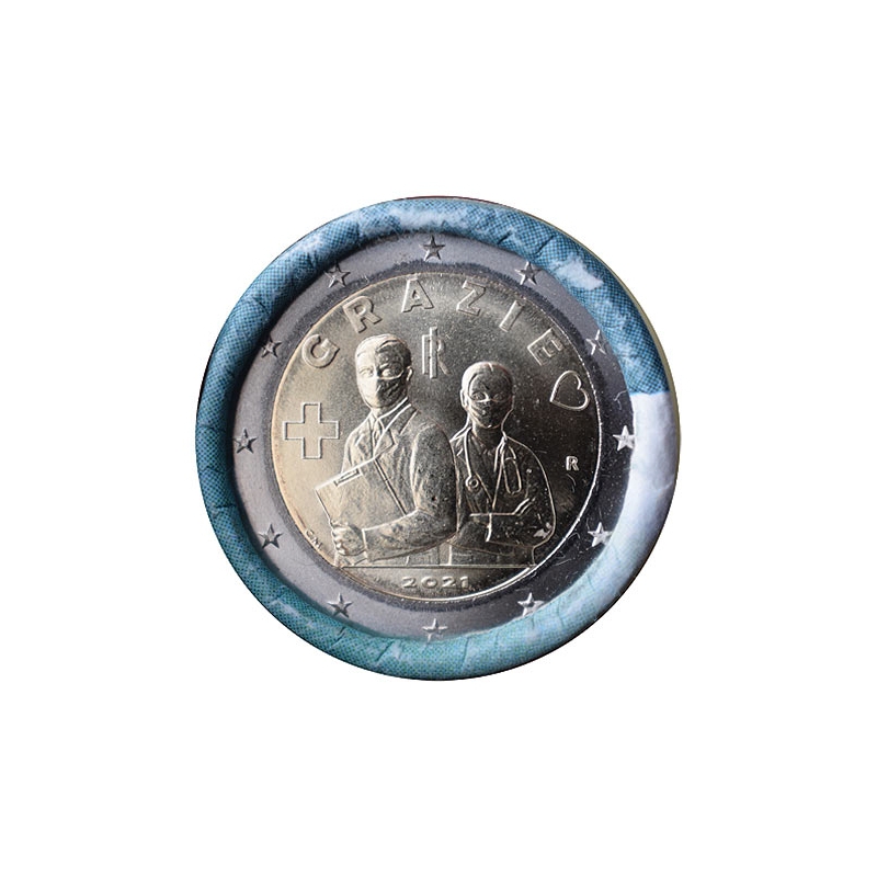 2 Euro Taliansko 2021 - Grazie / Ďakujeme