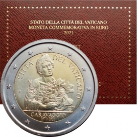 2 Euro Vatikán 2021 - Caravaggio