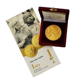 Zlatá replika 1 Kčs 1957