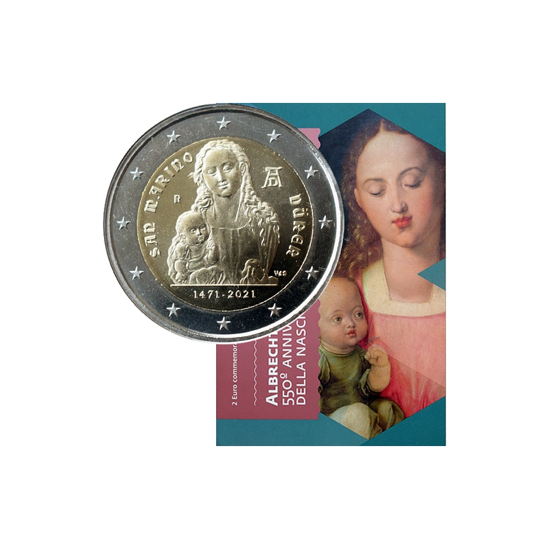 2 Euro San Maríno 2021 - Albrecht Dürer