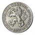 silver replica 1 CZK from 1957, patinated