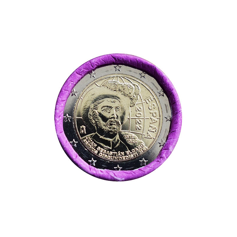 2 Euro Španielsko 2022 - Prvá plavba okolo zeme