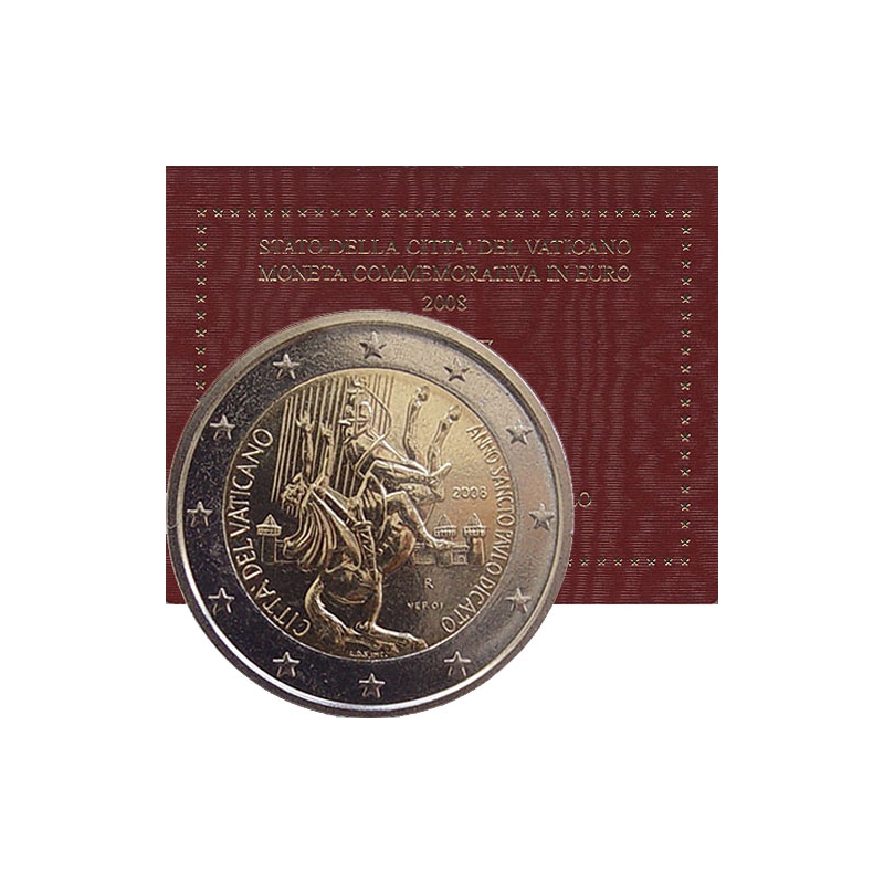 2 Euro Vatikán 2008 - Rok Svätého Pavla