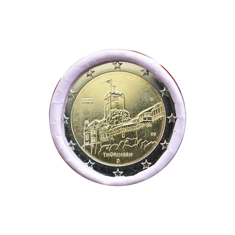2 Euro Nemecko "D" 2022 - Thuringen (Durínsko)