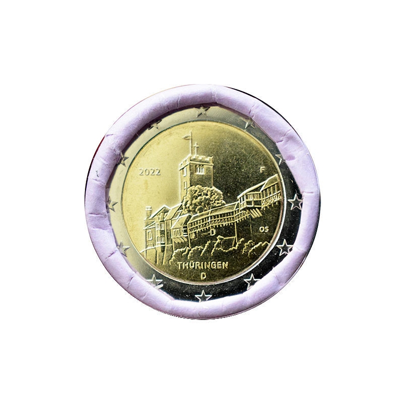 2 Euro Nemecko "F" 2022 - Thuringen (Durínsko)