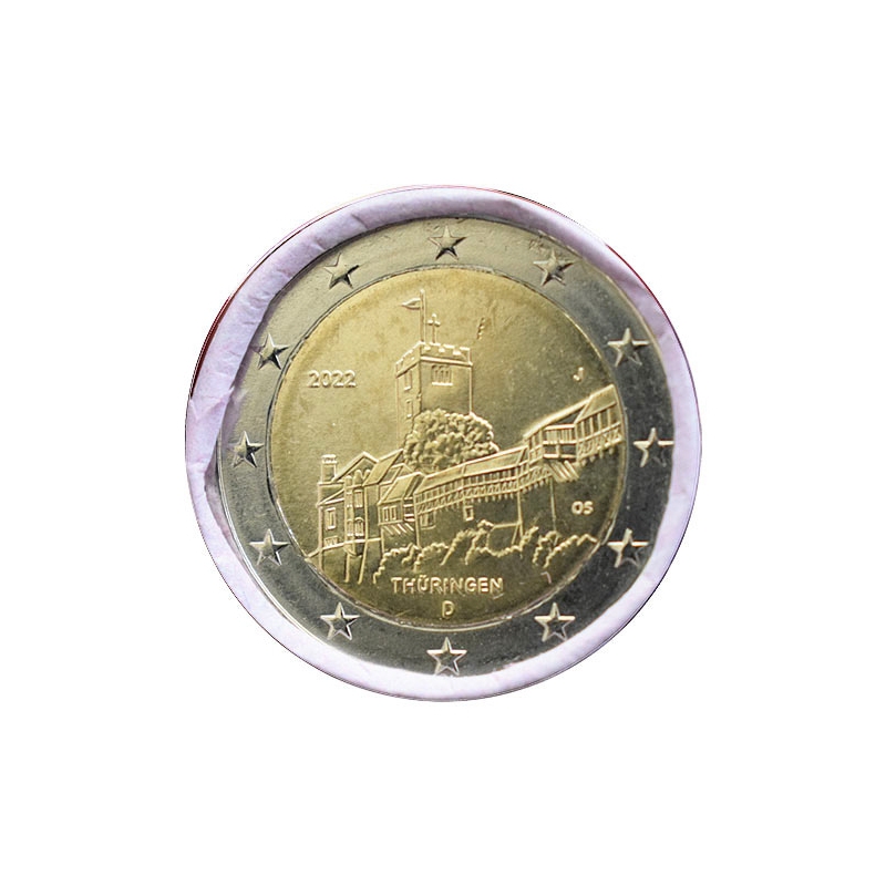 2 Euro Nemecko "J" 2022 - Thuringen (Durínsko)