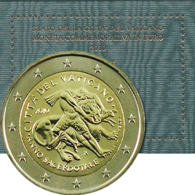 2 Euro Vatikán 2010 - Rok kňazov 2009-2010