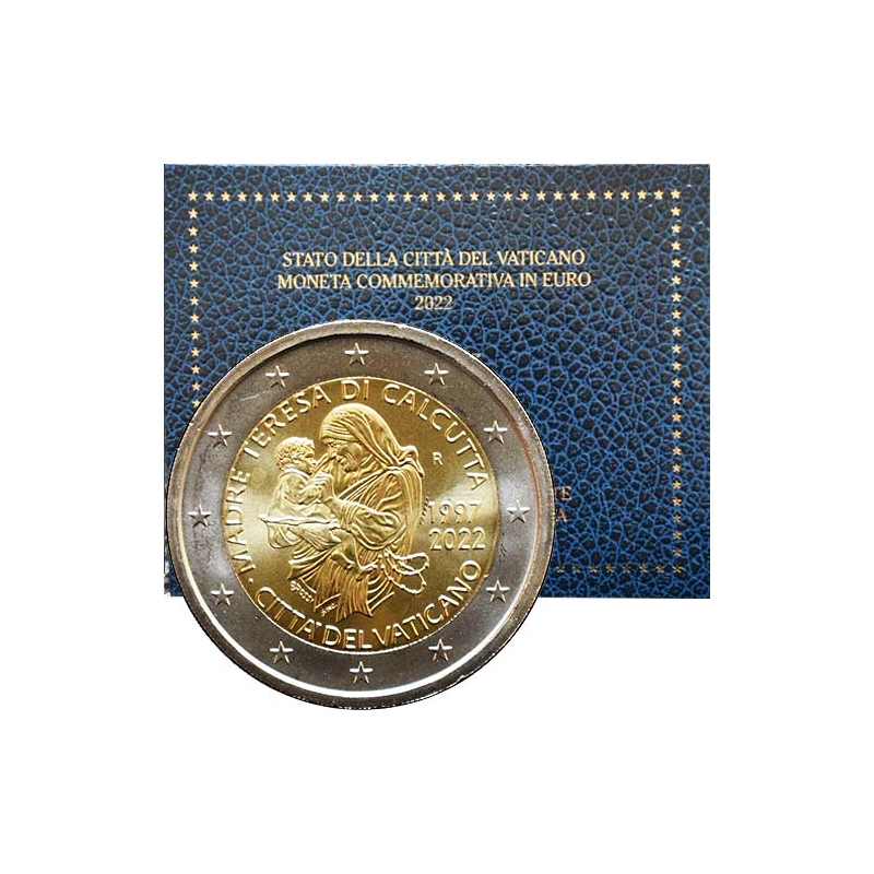 2 Euro Vatikán 2022 - Matka Tereza z Kalkaty