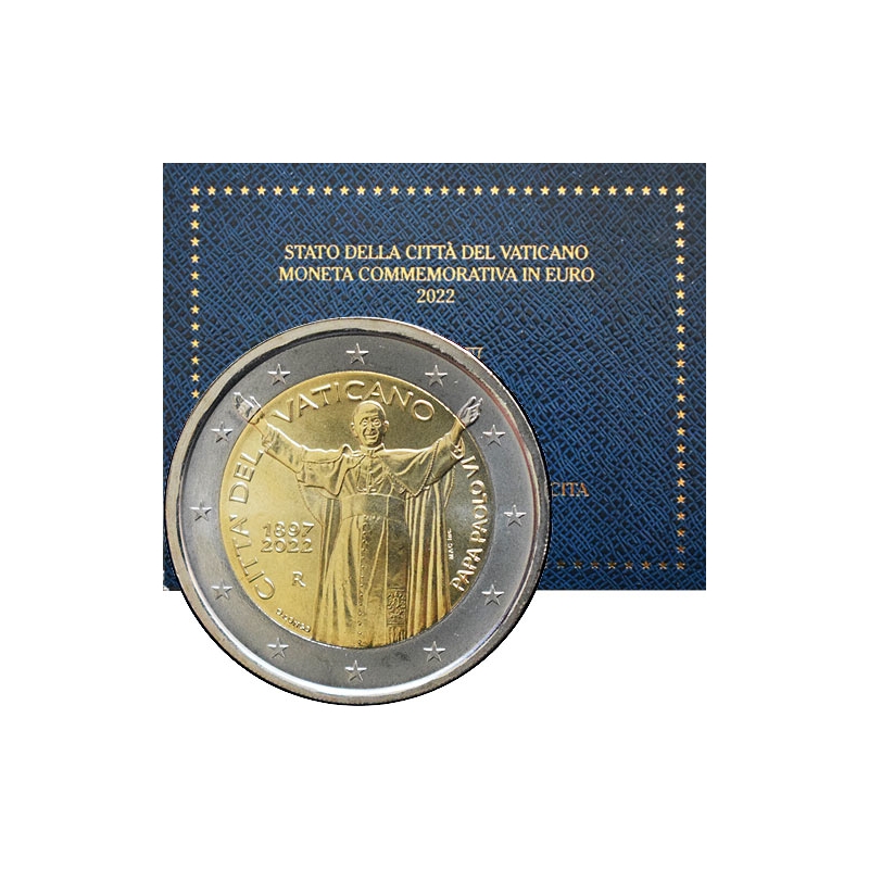 2 Euro Vatikán 2022 - Pápež Pavol VI.