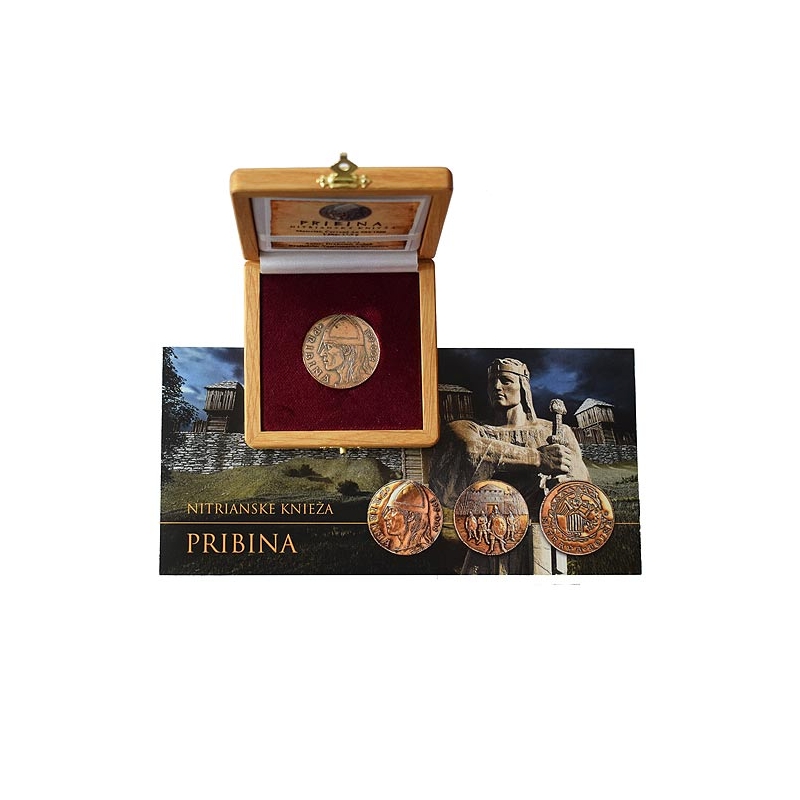 Medaila Pribina (5-dukát) - červené zlato