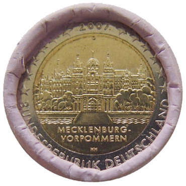 2 Euro / 2007 - Germany - Mecklenburg-Vorpommern: Castle Schwerin 'G'