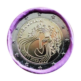 2 Euro Estónsko 2022 - Sláva Ukrajine