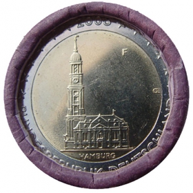 2 Euro Nemecko "F" 2008 - Hamburg: Kostol sv. Michala
