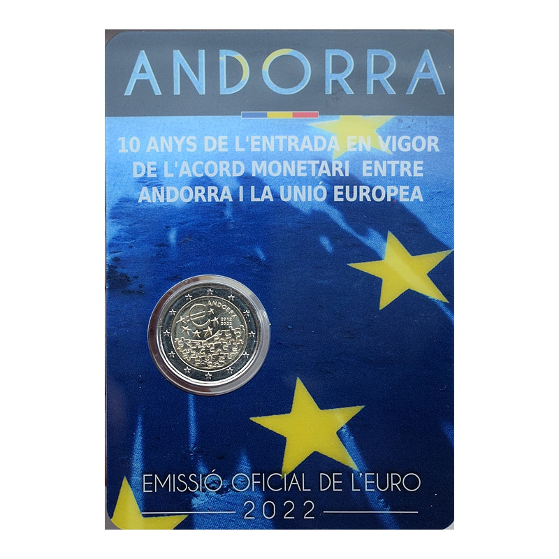 2 Euro Andorra 2022 - Menová dohoda