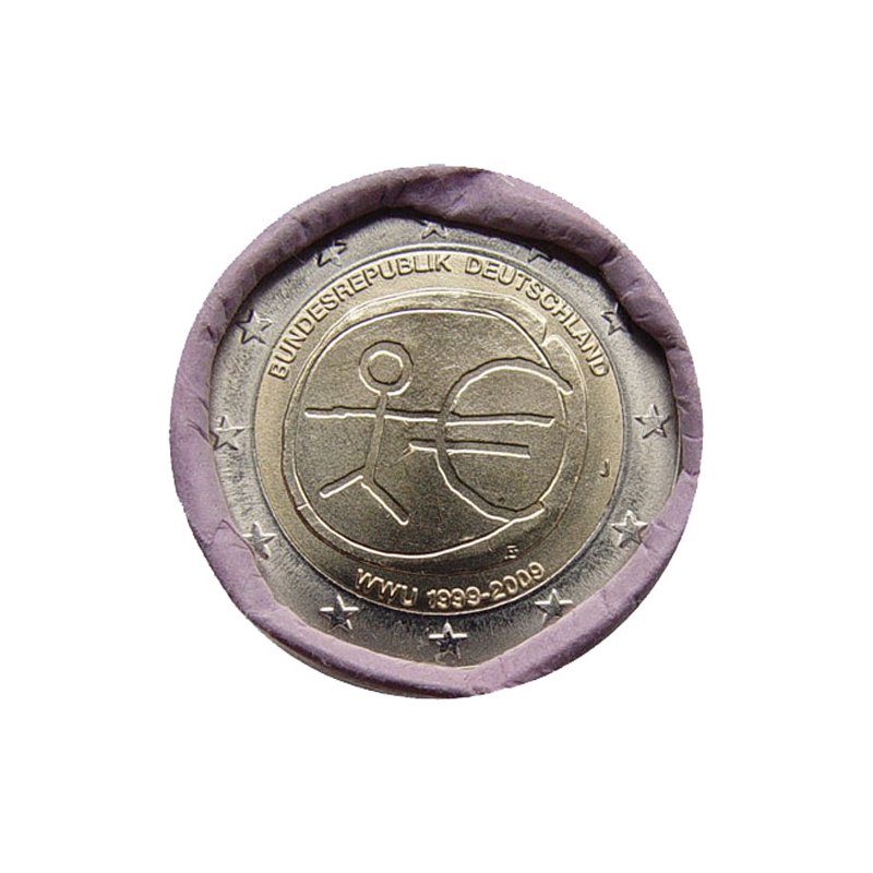 2 Euro Nemecko "J" 2009 - Hospodárska a menová únia