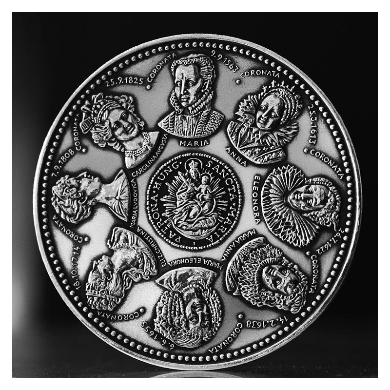 Strieborné medaily Galéria panovníkov korunovaných v Bratislave a ich manželky