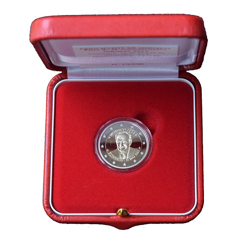 2 Euro Monako 2023 - Knieža Rainier III., Proof
