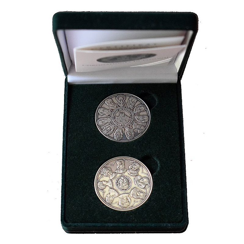 Strieborné medaily Galéria panovníkov korunovaných v Bratislave a ich manželky