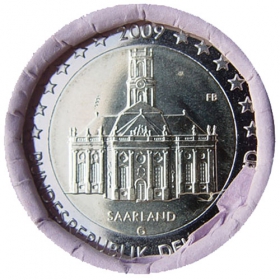 2 Euro / 2009 - Germany - Saarland: Church Ludwigskirche Saarbrücken 'G'