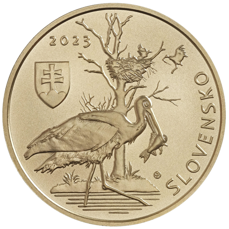 5 Euro 2023 - Black stork