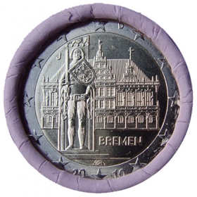 2 Euro Nemecko "J" 2010 - Brémy