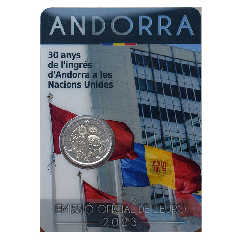2 Euro Andorra 2023 - Členstvo Andorry v OSN