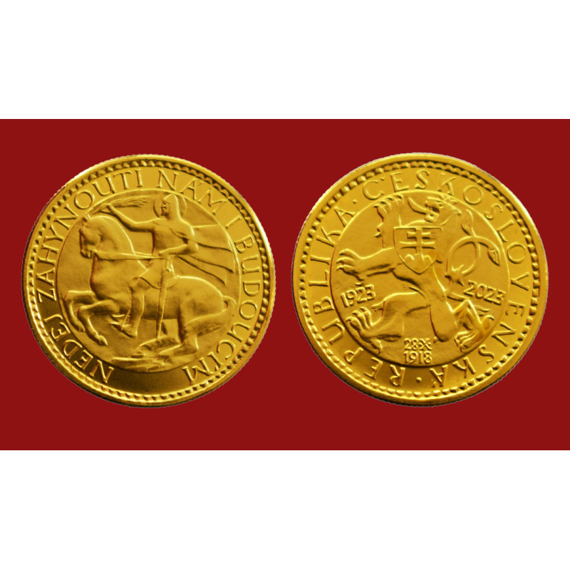 Annual mintage 1923 - 2023 Czechoslovak gold 1-ducat Jaroslav Bruha