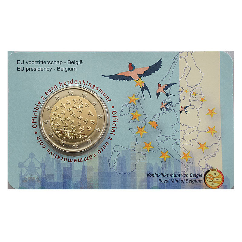 2Euro Belgicko 2024 - Predsedníctvo v Rade EU