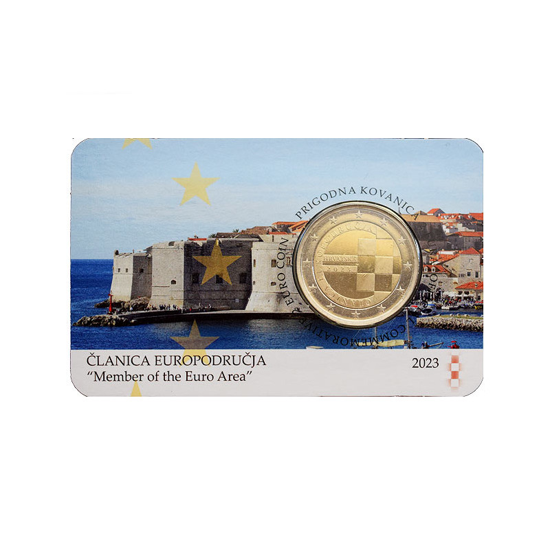 2 Euro Chorvátsko 2023 - Zavedenie Eura