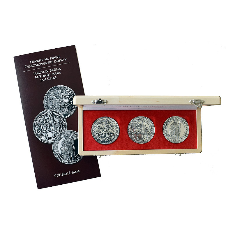 Competition proposals for Czechoslovak ducats minted in silver