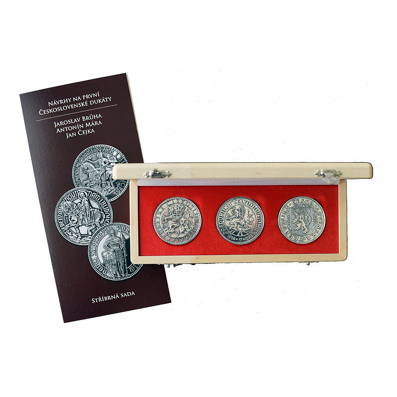 Súťažné návrhy na Československé dukáty z r. 1923 razené zo striebra