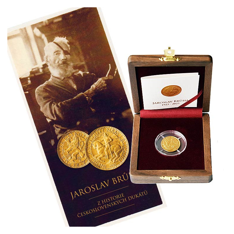 Annual mintage 1923 - 2023 Czechoslovak gold 1-ducat Jaroslav Bruha