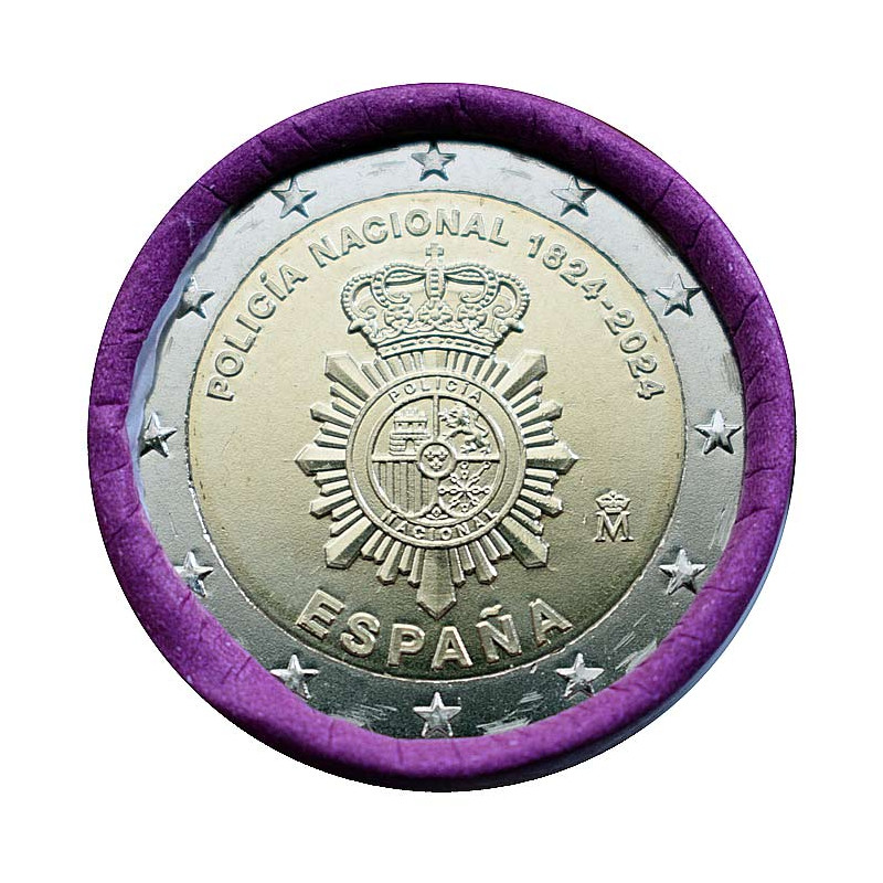 2 Euro Španielsko 2024 - Národná polícia Španielska