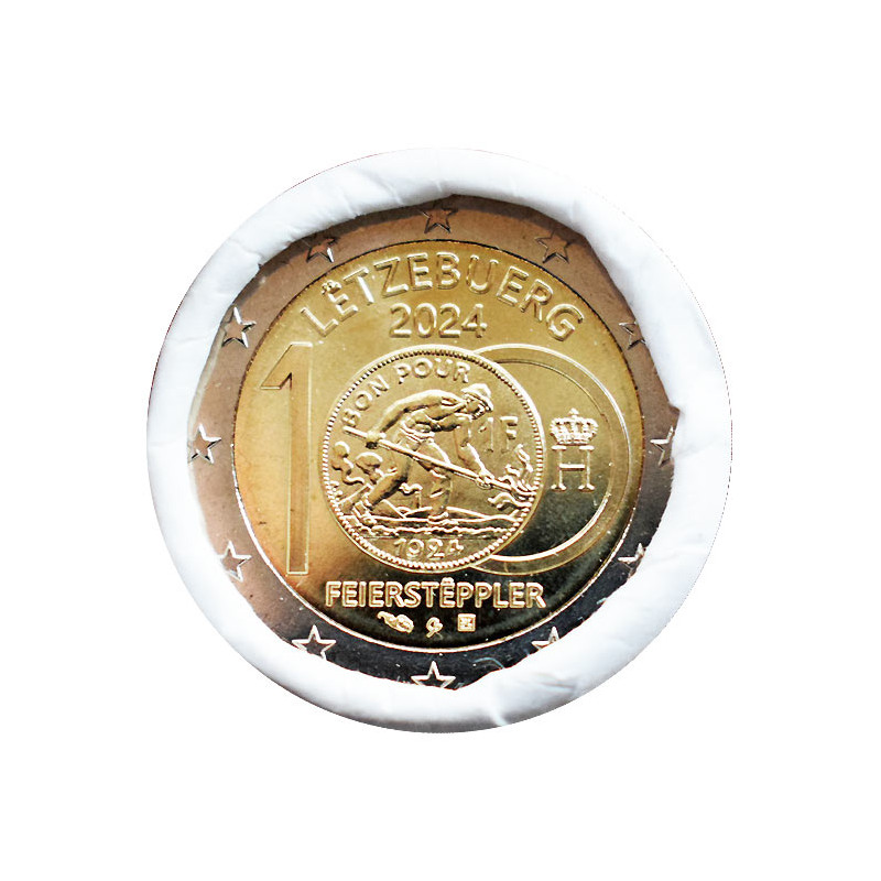 2 Euro Luxembursko 2024 - Frankove mince Feierstëppler