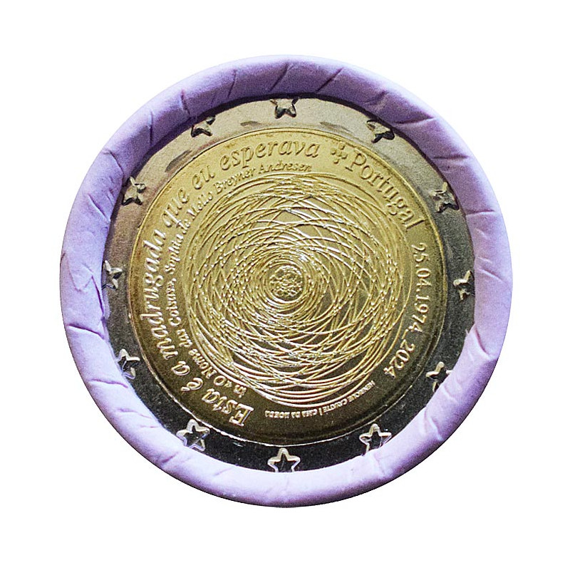 2 Euro Portugalsko 2024 - Výročie karafiátovej revolúcie